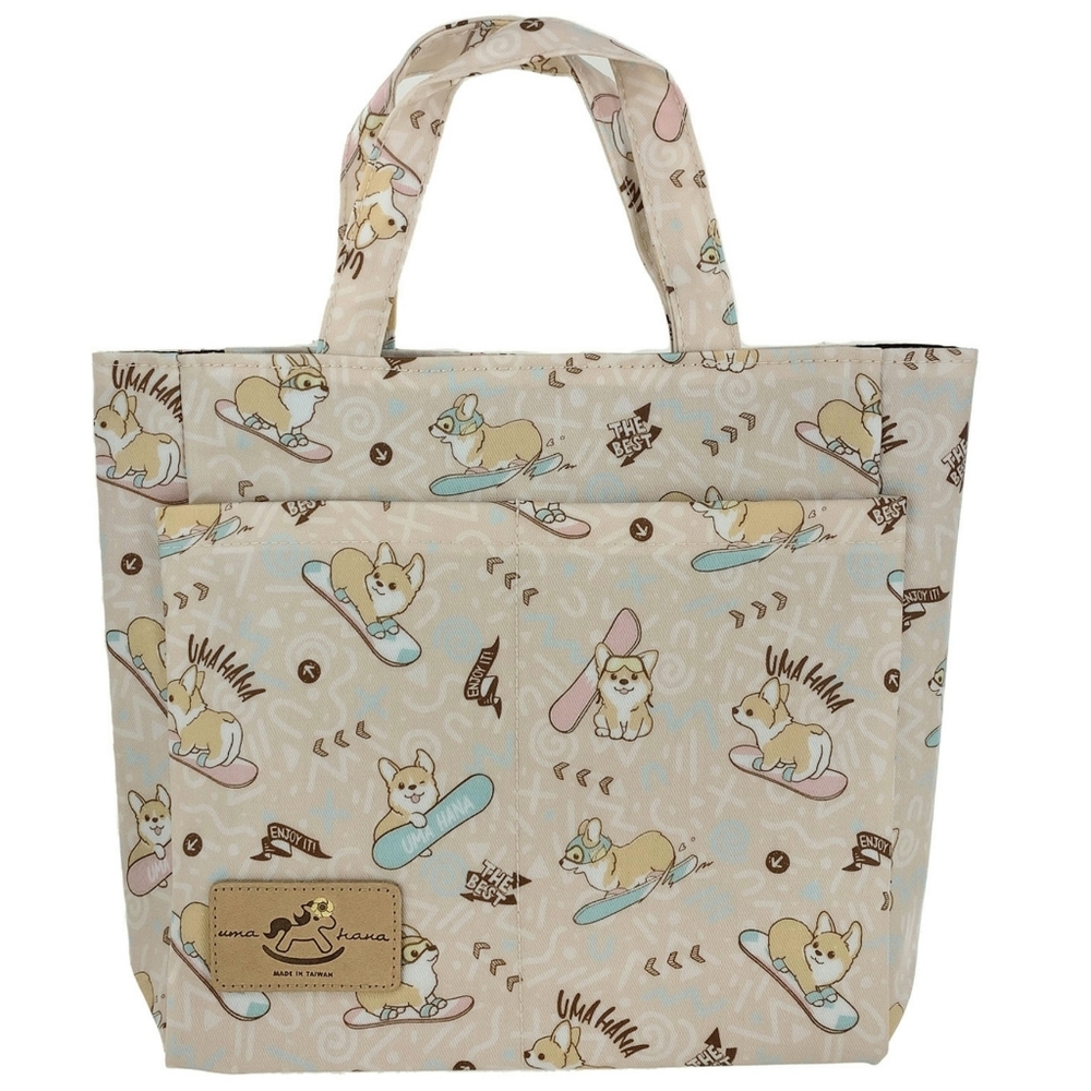 Waterproof Corgi Mini Tote Handbag Purse